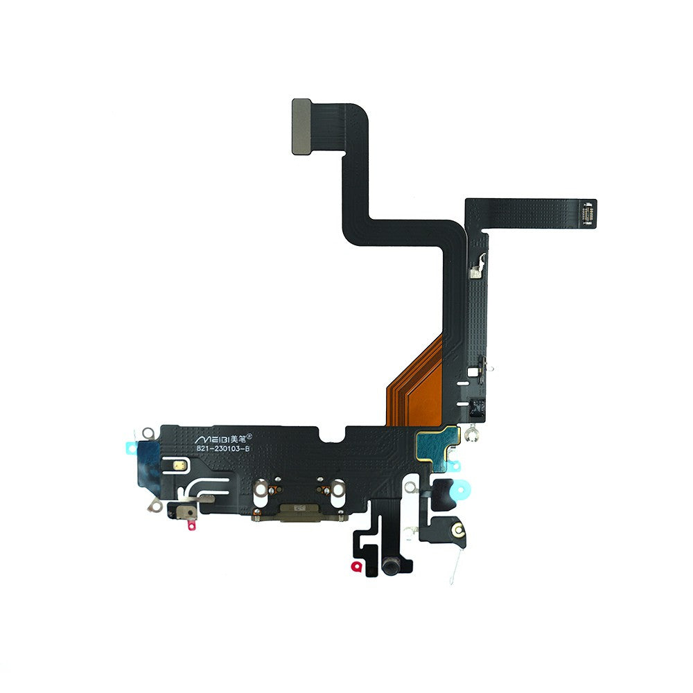 Red Charging Port for iPhone 14 Pro-Gold Red Charging Port for iPhone 14 Pro-Gold